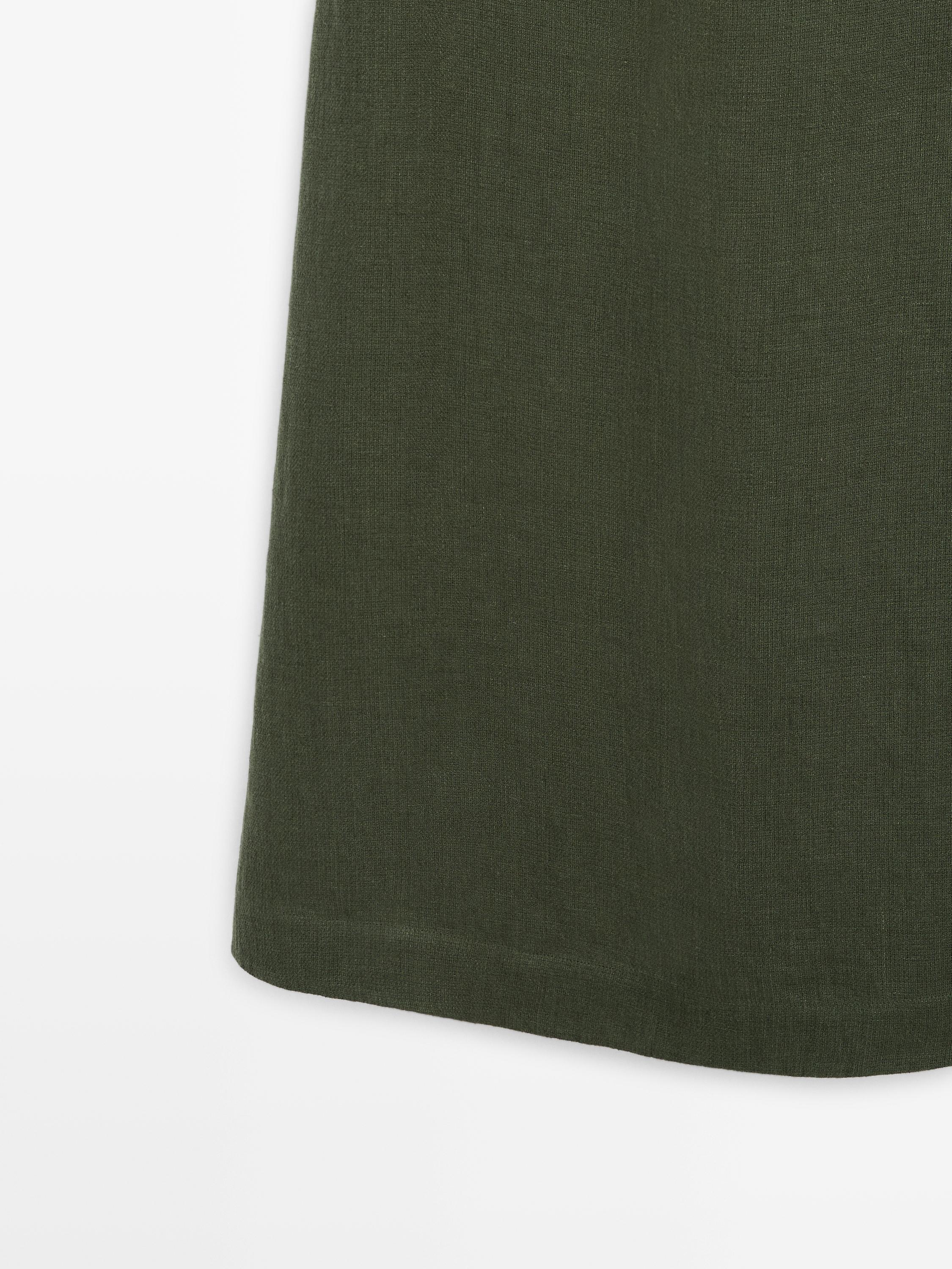 Robe longue en lin